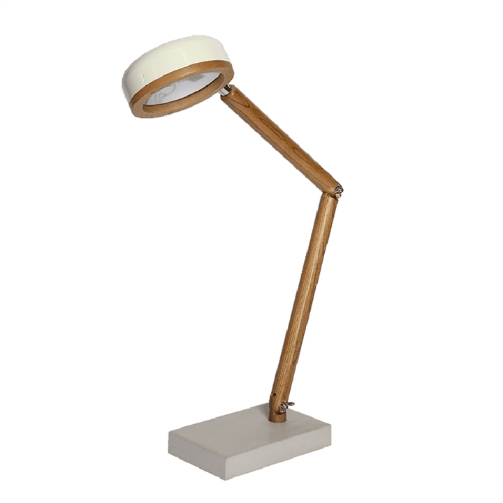 HIPP bordlampe, ask/beton - Vintage hvid